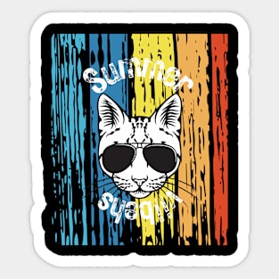 Vintage cat Sticker
